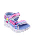 Skechers Sandale cu velcro si LED-uri pe talpa Heart Lights - Pled.ro