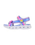 Skechers Sandale cu velcro si LED-uri pe talpa Heart Lights - Pled.ro