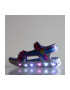 Skechers Sandale cu velcro si LED-uri pe talpa Heart Lights - Pled.ro