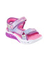 Skechers Sandale cu velcro si model colorblock Flutter Hearts - Pled.ro