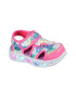 Skechers Sandale cu velcro si model colorblock Hearts Lights - Pled.ro