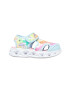 Skechers Sandale cu velcro si model colorblock Hearts Lights - Pled.ro