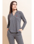 Sofiaman Bluza de pijama din amestec de modal City Lights - Pled.ro