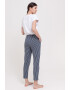 Sofiaman Pantaloni crop de casa din amestec de modal - Pled.ro