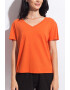 Sofiaman Tricou de casa cu decolteu in V Cool Flax - Pled.ro