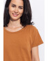 Sofiaman Tricou de casa din amestec de in Cool Flax - Pled.ro