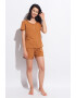 Sofiaman Tricou de casa din amestec de in Cool Flax - Pled.ro