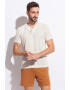 Sofiaman Tricou de casa din amestec de in Cool Flax - Pled.ro