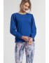 Soft & Seven BY SOFIAMAN Pijama cu pantaloni cu imprimeu abstract - Pled.ro