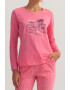 Soft & Seven BY SOFIAMAN Pijama de bumbac cu imprimeu Nina - Pled.ro