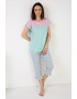 Soft & Seven BY SOFIAMAN Pijama din bumbac cu model grafic - Pled.ro