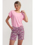 Soft & Seven BY SOFIAMAN Pijama scurta cu imprimeu floral Kaila - Pled.ro