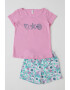 Soft & Seven BY SOFIAMAN Pijama scurta cu imprimeu grafic - Pled.ro