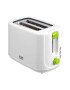 Star-Light Prajitor de paine 750 W 2 felii grad de rumenire variabil 6 trepte functie reincalzire si dezghetare alb/verde - Pled.ro