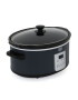 Star-Light Slow cooker 6.5 l 270 W display LED timer vas ceramica detasabil functie de pastrare la cald gri - Pled.ro