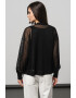 Stefanel Cardigan tricotat fin cu aspect transparent - Pled.ro