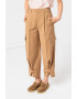 Stefanel Pantaloni crop cargo din amestec de lana - Pled.ro