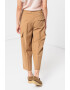 Stefanel Pantaloni crop cargo din amestec de lana - Pled.ro