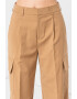 Stefanel Pantaloni crop cargo din amestec de lana - Pled.ro