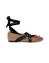 Steve Madden Balerini de piele ecologica cu barete infasurabile - Pled.ro