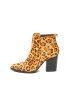 Steve Madden Botine de piele cu par scurt cu model animal print Justina - Pled.ro