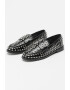 Steve Madden Pantofi loafer cu varf rotund si tinte Bequest - Pled.ro