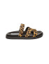 Steve Madden Papuci din piele cu par scurt cu animal print - Pled.ro