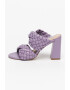 Steve Madden Papuci din piele ecologica cu toc si model impletit Twisted - Pled.ro