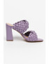 Steve Madden Papuci din piele ecologica cu toc si model impletit Twisted - Pled.ro