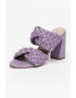 Steve Madden Papuci din piele ecologica cu toc si model impletit Twisted - Pled.ro