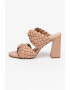 Steve Madden Papuci din piele ecologica cu toc si model impletit Twisted - Pled.ro