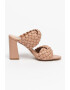 Steve Madden Papuci din piele ecologica cu toc si model impletit Twisted - Pled.ro