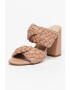 Steve Madden Papuci din piele ecologica cu toc si model impletit Twisted - Pled.ro