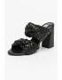 Steve Madden Papuci din piele ecologica cu toc si model impletit Twisted - Pled.ro