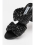 Steve Madden Papuci din piele ecologica cu toc si model impletit Twisted - Pled.ro