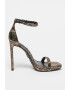 Steve Madden Sandale cu imprimeu cu aspect de piele de sarpe si toc stiletto Whiz - Pled.ro