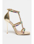 Steve Madden Sandale cu toc stiletto si decorate cu strasuri Jet Set - Pled.ro