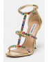 Steve Madden Sandale cu toc stiletto si decorate cu strasuri Jet Set - Pled.ro