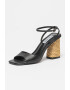 Steve Madden Sandale din piele cu toc masiv Rozlyn - Pled.ro