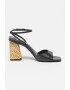 Steve Madden Sandale din piele cu toc masiv Rozlyn - Pled.ro