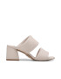 Steve Madden Slapi papuci saboti dama 302048670 Piele ecologica Ecru - Pled.ro