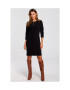 Style Rochie pulover Bumbac/Elastan Negru - Pled.ro