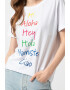 Sundek Tricou de bumbac cu imprimeu text Mana - Pled.ro