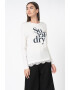 SUPERDRY Bluza din amestec de modal cu logo Tilly - Pled.ro