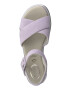 Tamaris Comfort Sandale din piele intoarsa cu talpa wedge si bareta incrucisata - Pled.ro