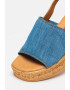 Tamaris Sandale wedge de denim - Pled.ro