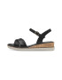 Tamaris Sandale wedge de piele ecologica - Pled.ro