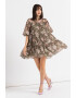 Ted Baker Rochie cu model floral si maneci bufante Bunnoo - Pled.ro