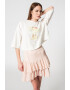 Ted Baker Tricou crop cu maneci cazute Medeia - Pled.ro