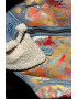 Tessuto. Jacheta pictata manual de denim cu captuseala de blana shearling sintetica - Pled.ro